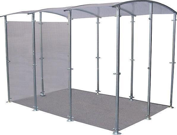 Mottez Area coperta per fumatori in metallo