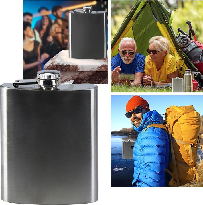 EDM Flasque en acier inoxydable (207 ml)