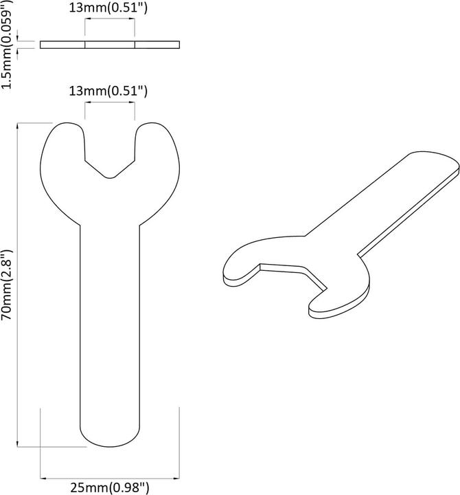 Actual product image vidaXL Spanner
