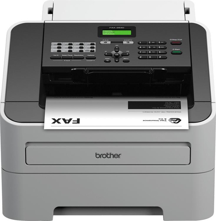 Produktbild Brother FAX-2840 - Fax / kopieerapparaat - Z/W - laser - 215.9 x 355.6 mm (origineel) -216 x 406.4 mm (doors (Laser)