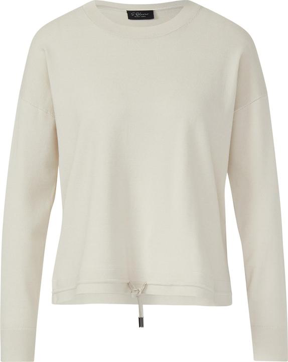Produktbild s.Oliver Strickpullover Viskosemix-Strickpullover mit Rundhals und Tunnelzug (38)