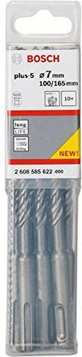 Produktbild Bosch Professional Zubehör Hammerbohrer SDS plus-5, 7 x 100 x 165 mm, 10er-Pack (7 mm)