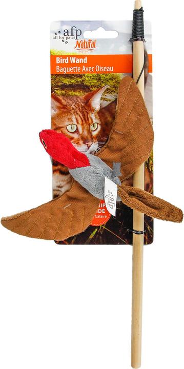 Actual product image All for Paws AFP Cat toys Natural Instincts - Cat fishing rod flying bird (Play fishing rod cat)