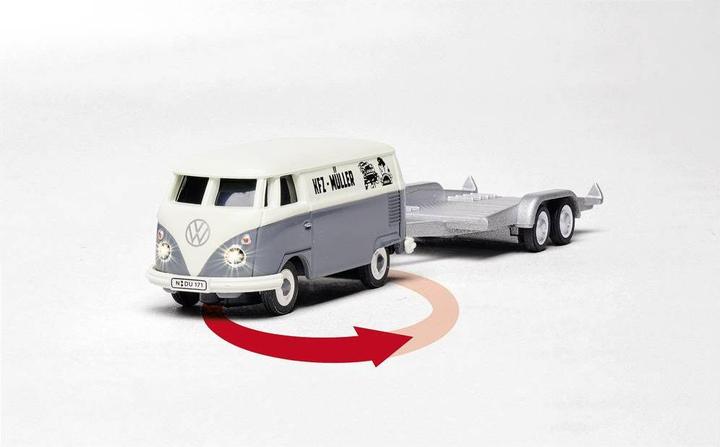 Carson 1:87 VW T1 Bus Kastenw.inkl.Autoanh.100%