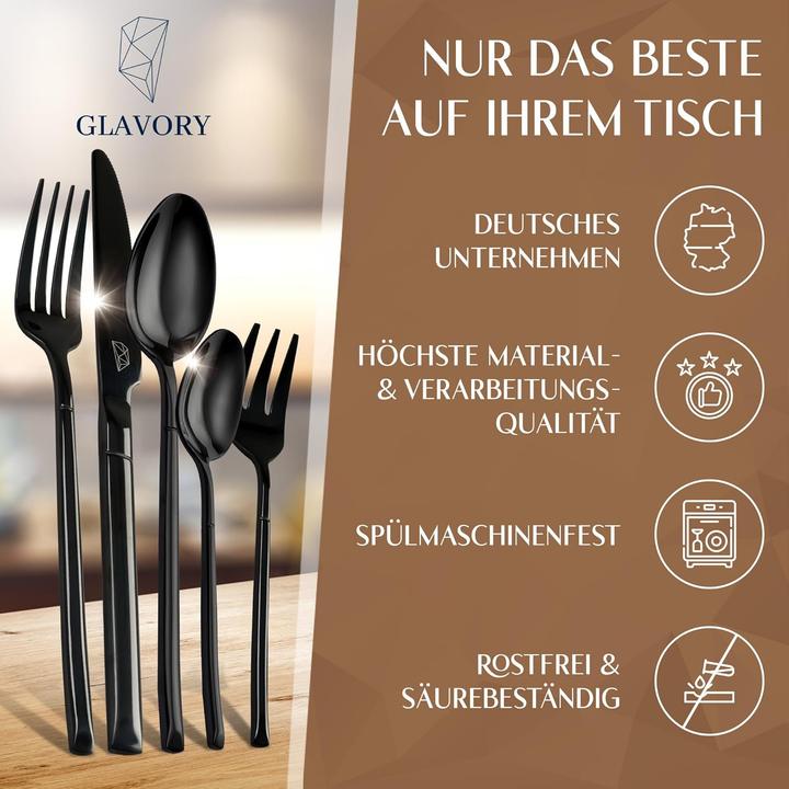 Produktbild Glavory Stellar 30-teiliges Besteck-Set (30 Stk., Besteck Set)
