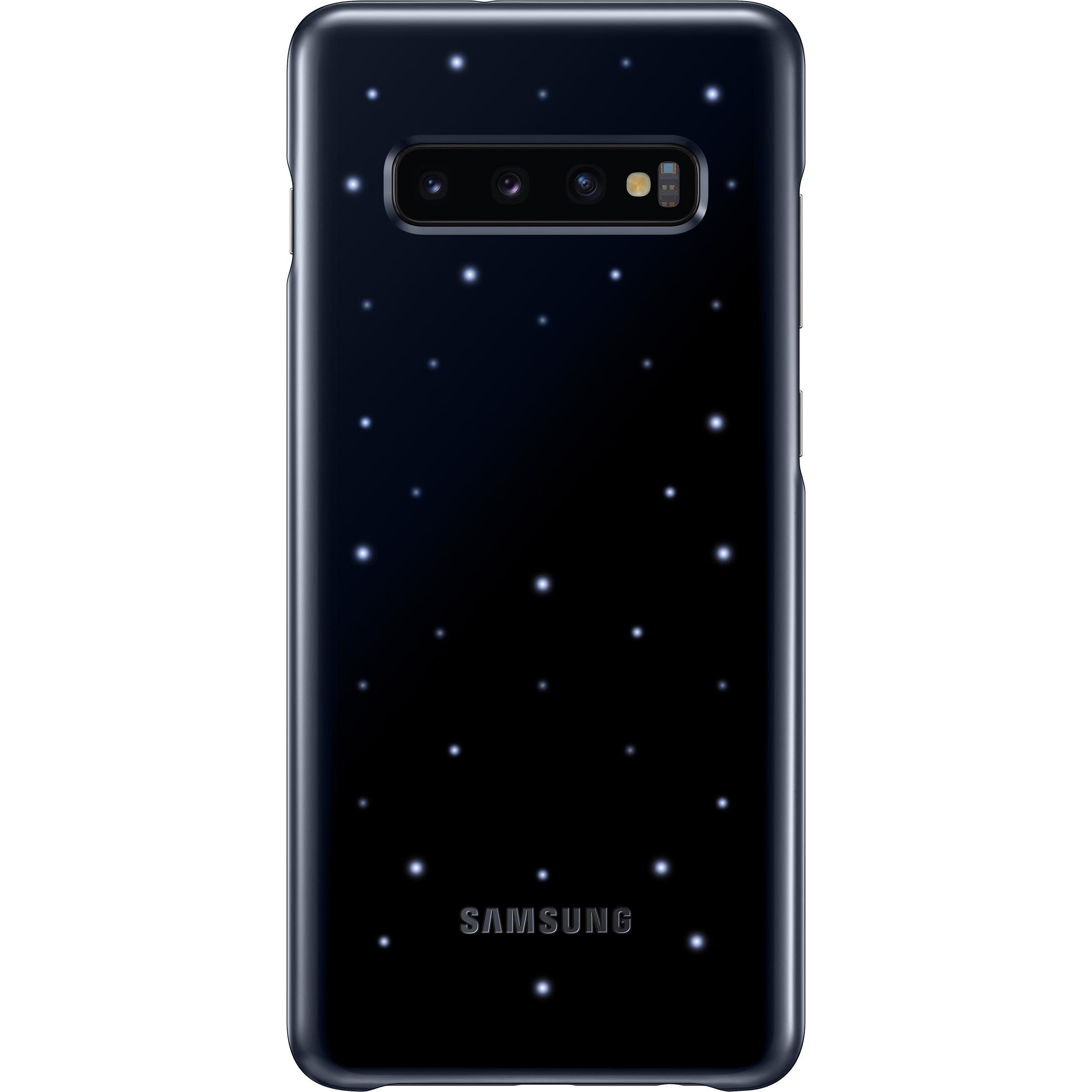 Samsung LED Back Cover (Samsung Galaxy S10+), Smartphone Hülle, Schwarz