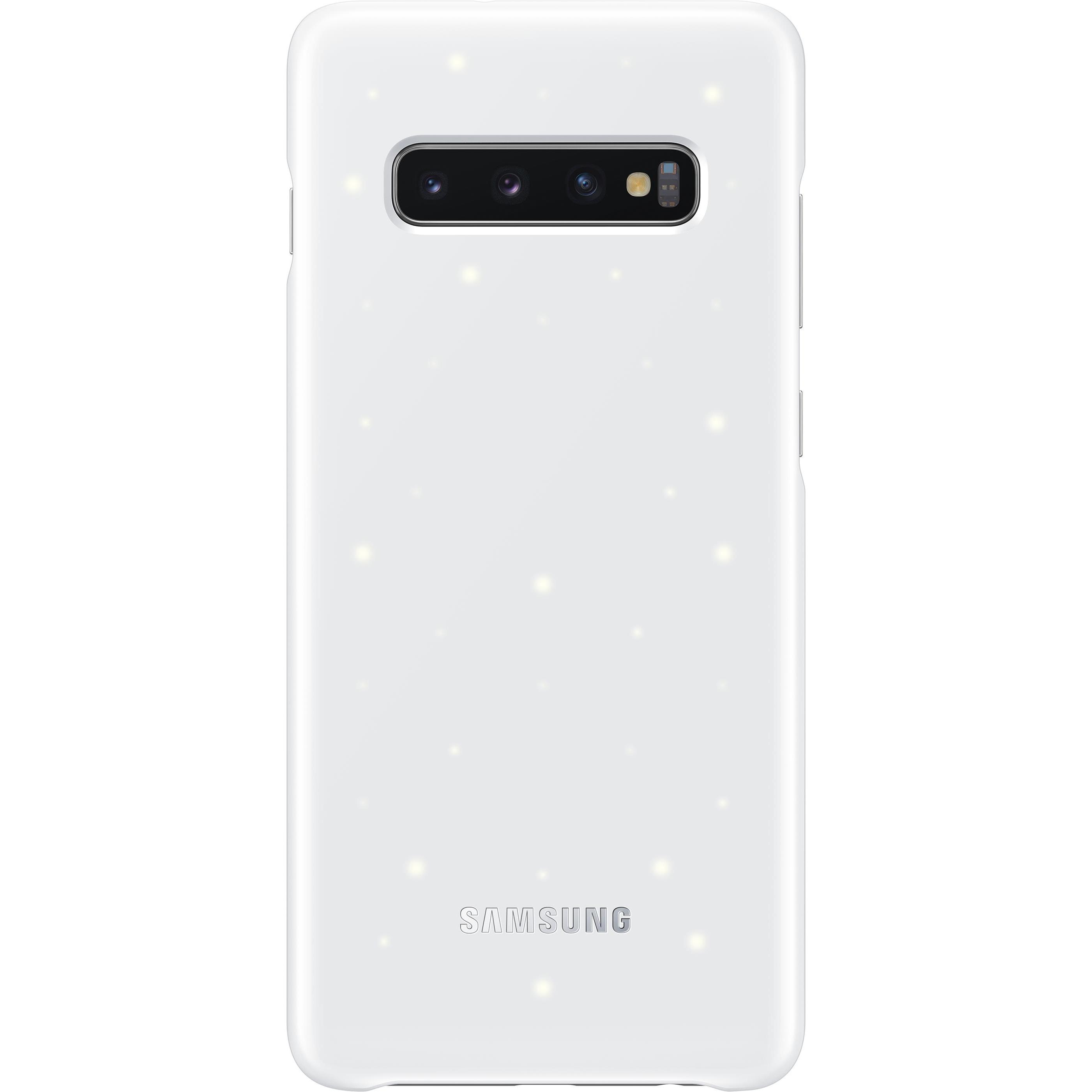 Samsung LED Back Cover (Samsung Galaxy S10+), Smartphone Hülle, Weiss