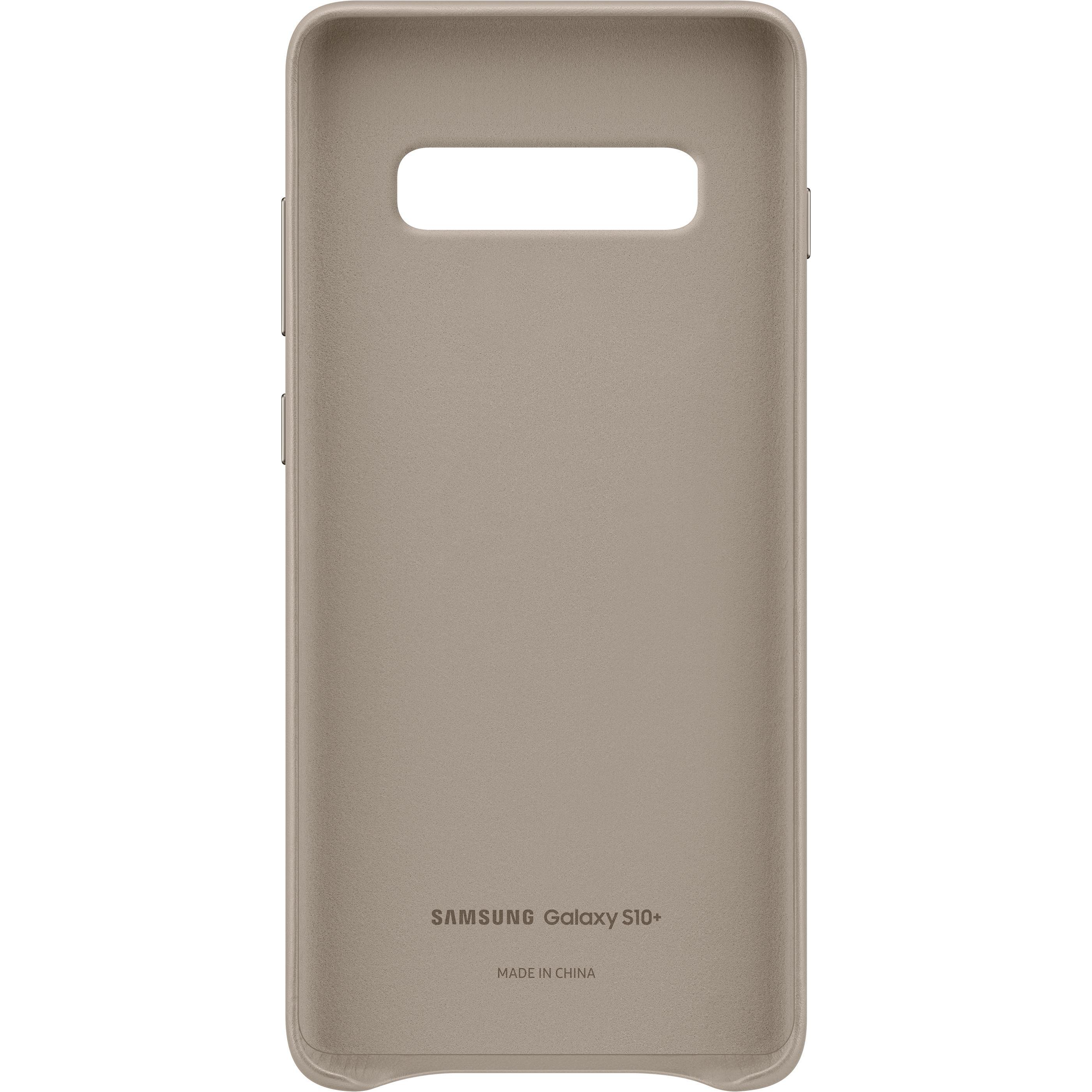 Thumbnail - Samsung Leather Cover (Samsung Galaxy S10+), Smartphone Hülle, Grau