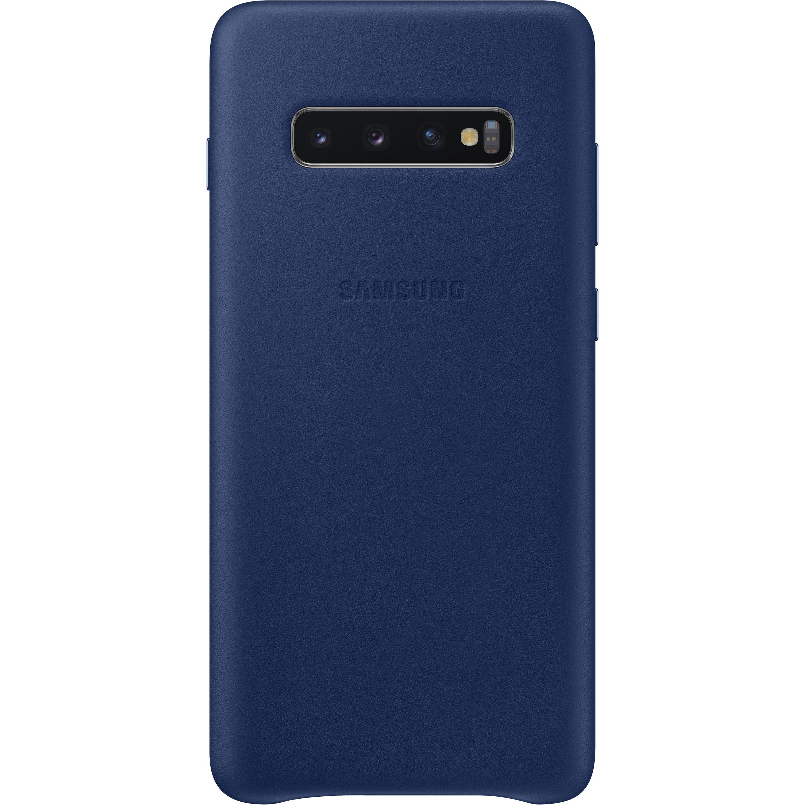 Samsung Leather Cover (Samsung Galaxy S10+), Smartphone Hülle, Blau