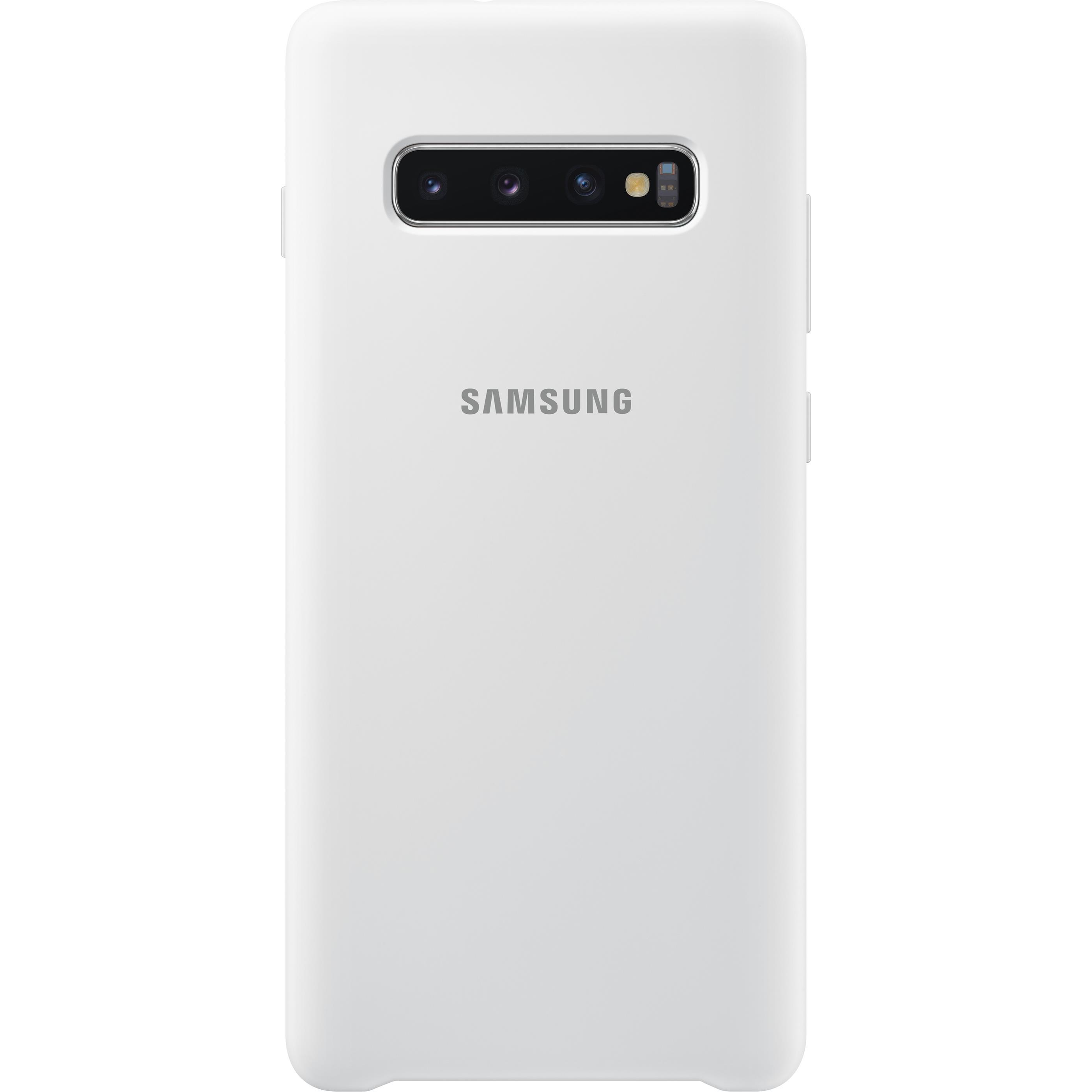 Thumbnail - Samsung Silicone Cover (Samsung Galaxy S10+), Smartphone Hülle, Weiss