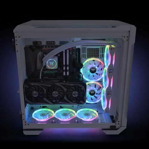 Image du produit Thermaltake TT SWAFAN 14 RGB Radiator Fan 3er wh CL-F146-PL14SW-A (140 mm, 3 x)
