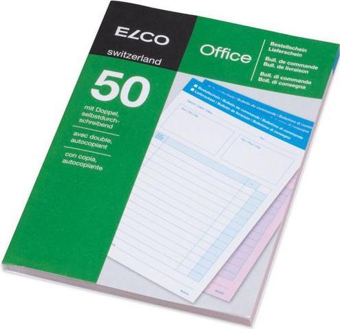 Elco Durchschreibeblock Lieferschein/Bestellellung A5 4-sprachig 2x50Blatt (50 x)