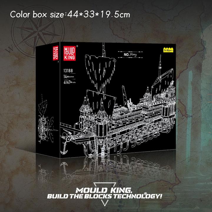 Actual product image Mould King Silent Mary pirate ship