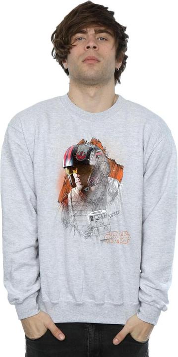 Immagine prodotto Star Wars The Last Jedi Poe Dameron Brushed Felpa Uomo (M)