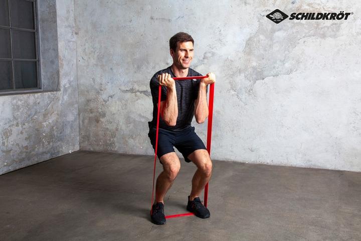 Actual product image Schildkröt Super Band Heavy, 45 mm, red resistance band made of premium latex, easy transport (2.08 m, Strong)
