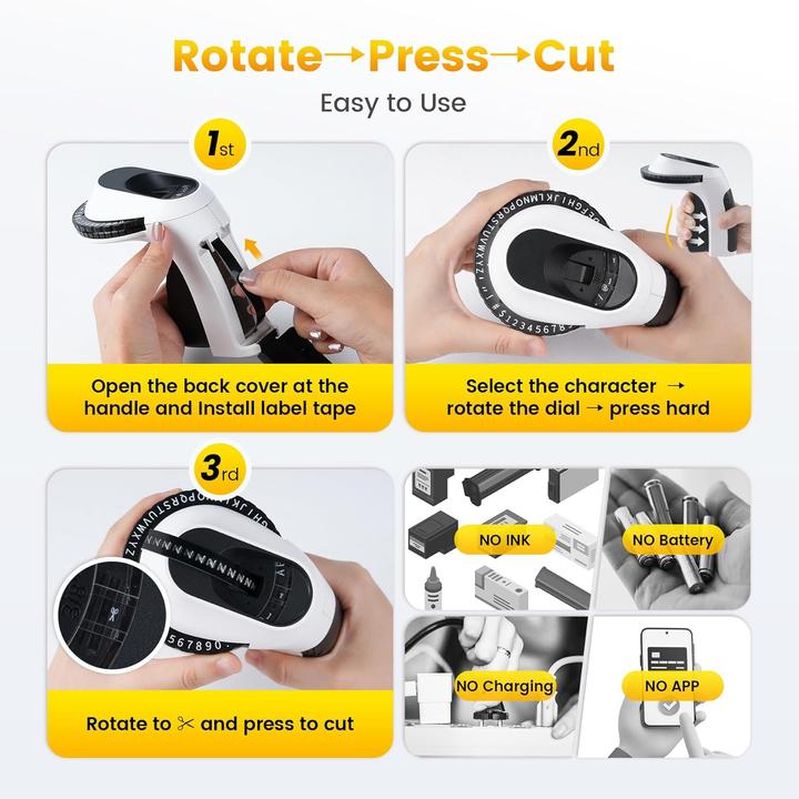 Actual product image Phomemo E975 mit 3 rollen