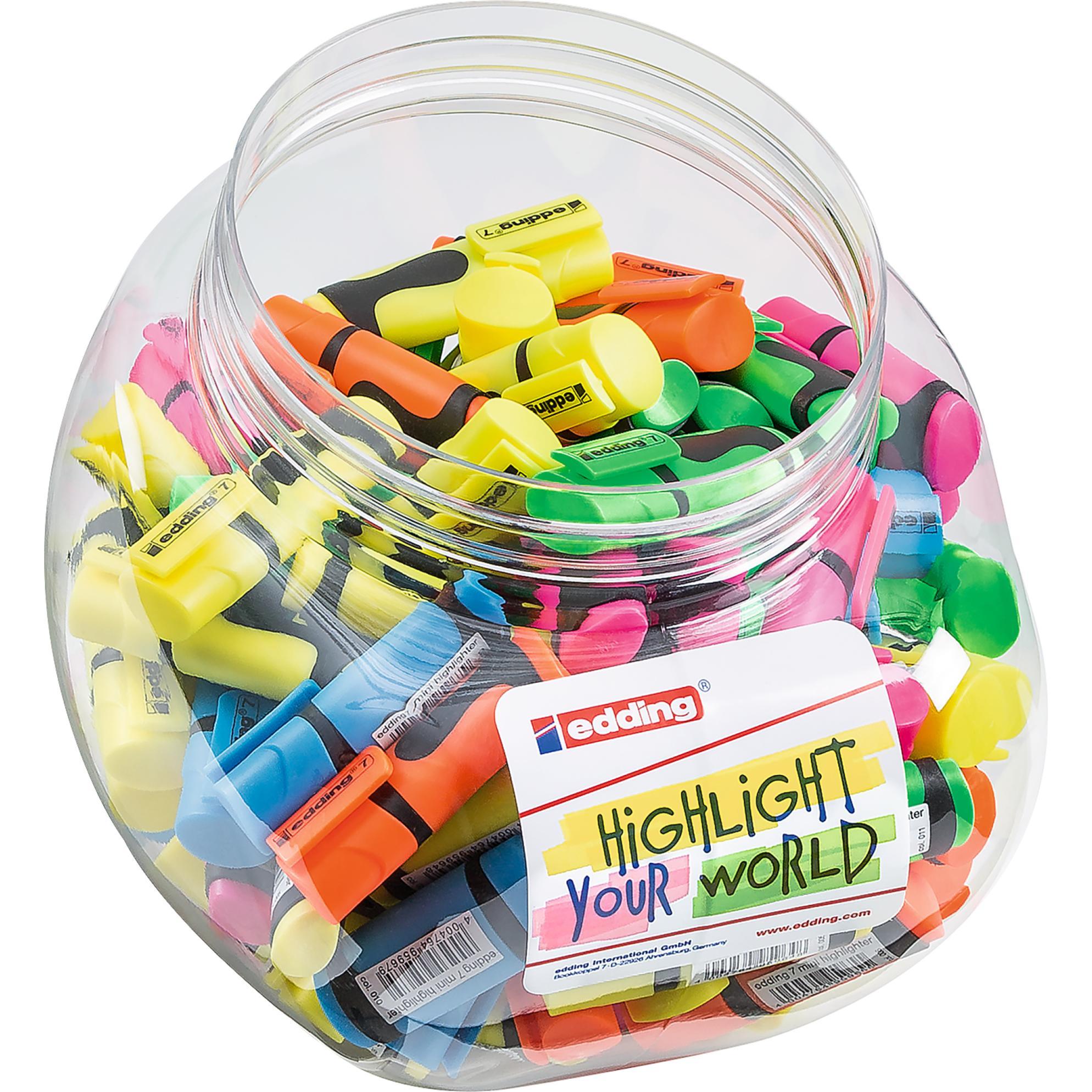 Edding, Evidenziatori, 7 MINI - Evidenziatore (100 x)