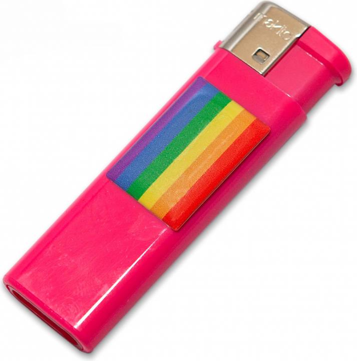? Lichter Fuscia Met Lgbt Vlag