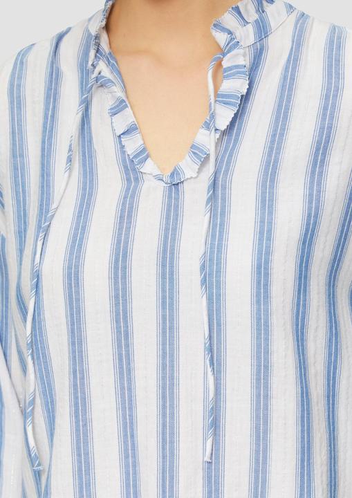 Actual product image S.Oliver Bluse Bluse mit Rüschen und Glitzergarn (38)