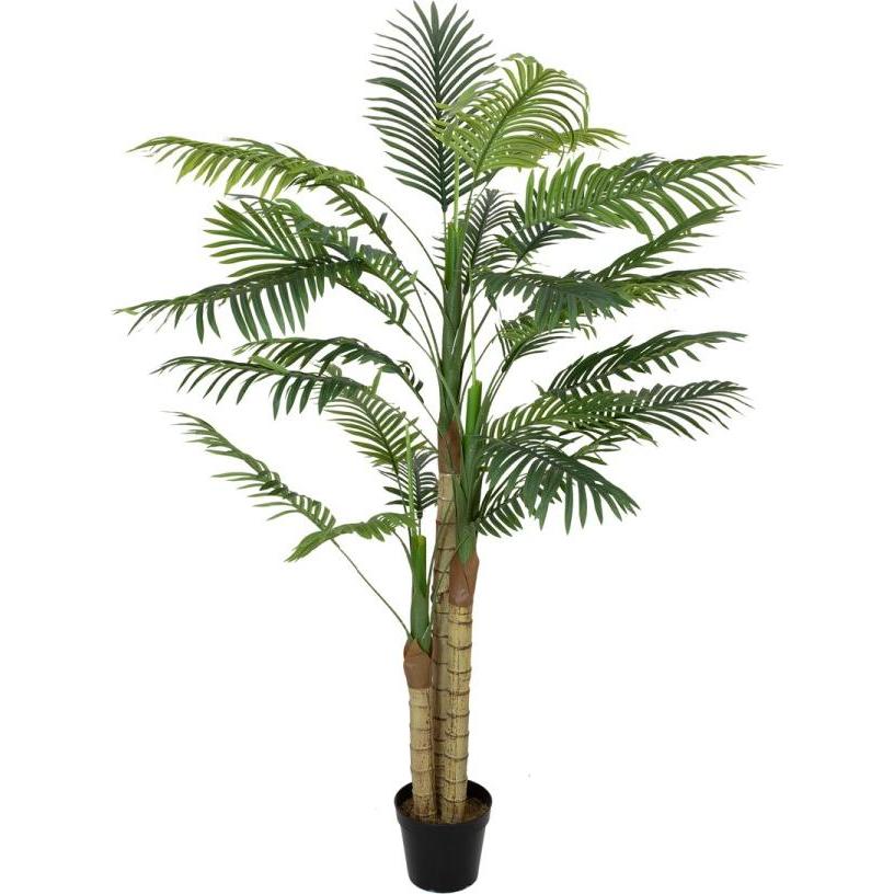 Europalms, Kunstpflanzen, Areca Palme, 3-stämmig, Kunstpflanze, 150cm