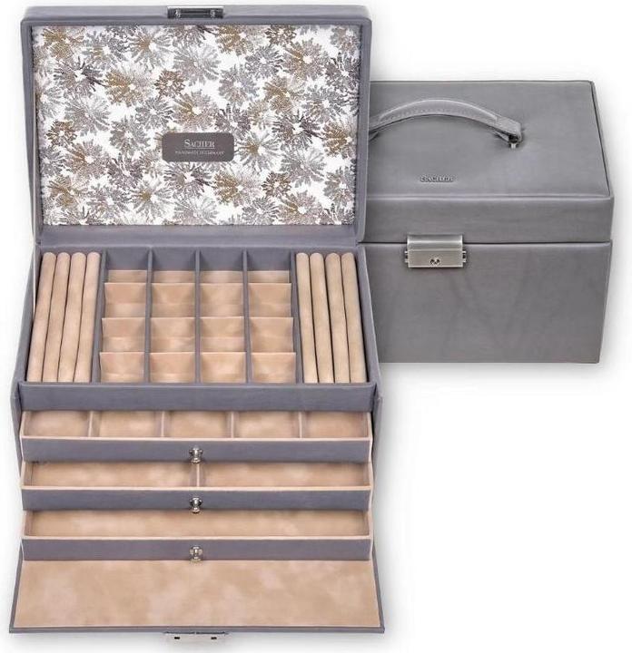 Produktbild Sacher 77.510.561643 - Schmuckkasten Lena fleur venice grau (Leder)
