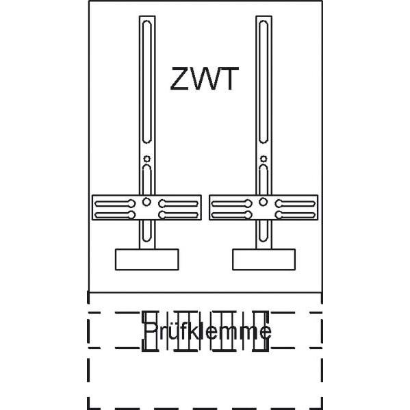 Striebel & John, Verteilerschrank Zubehör, STR KF421 MeÃplatte verdr. 1/2 Kreuze