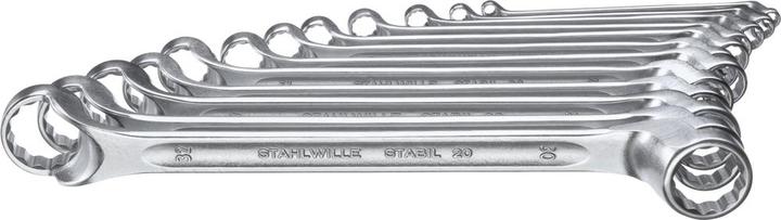 Produktbild Stahlwille Doppel-Ringschlüssel-Satz 20/1 (32 mm, 18 mm, 11 mm, 12 mm, 20 mm, 19 mm, 27 mm, 15 mm, 13 mm, 25 mm, 6 mm, 21 mm, 7 mm, 14 mm, 8 mm, 30 mm, 23 mm, 22 mm, 17 mm, 28 mm, 9 mm, 16 mm, 24 mm, 26 mm, 31 mm, 29 mm, 10  mm)