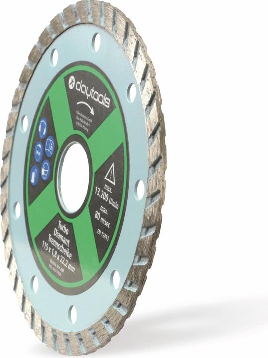Actual product image Daytools Diamond cutting disc with turbo edge, 115 mm