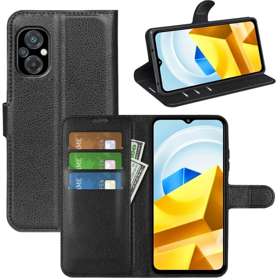Thumbnail - Screenguard Xiaomi Poco M5 Leather Guard Lederhülle (Xiaomi Poco M5), Smartphone Hülle, Schwarz