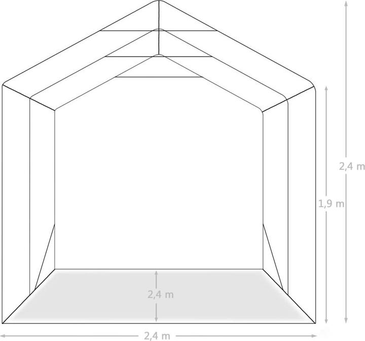 Produktbild vidaXL Garagenzelt (240 cm, 240 cm)