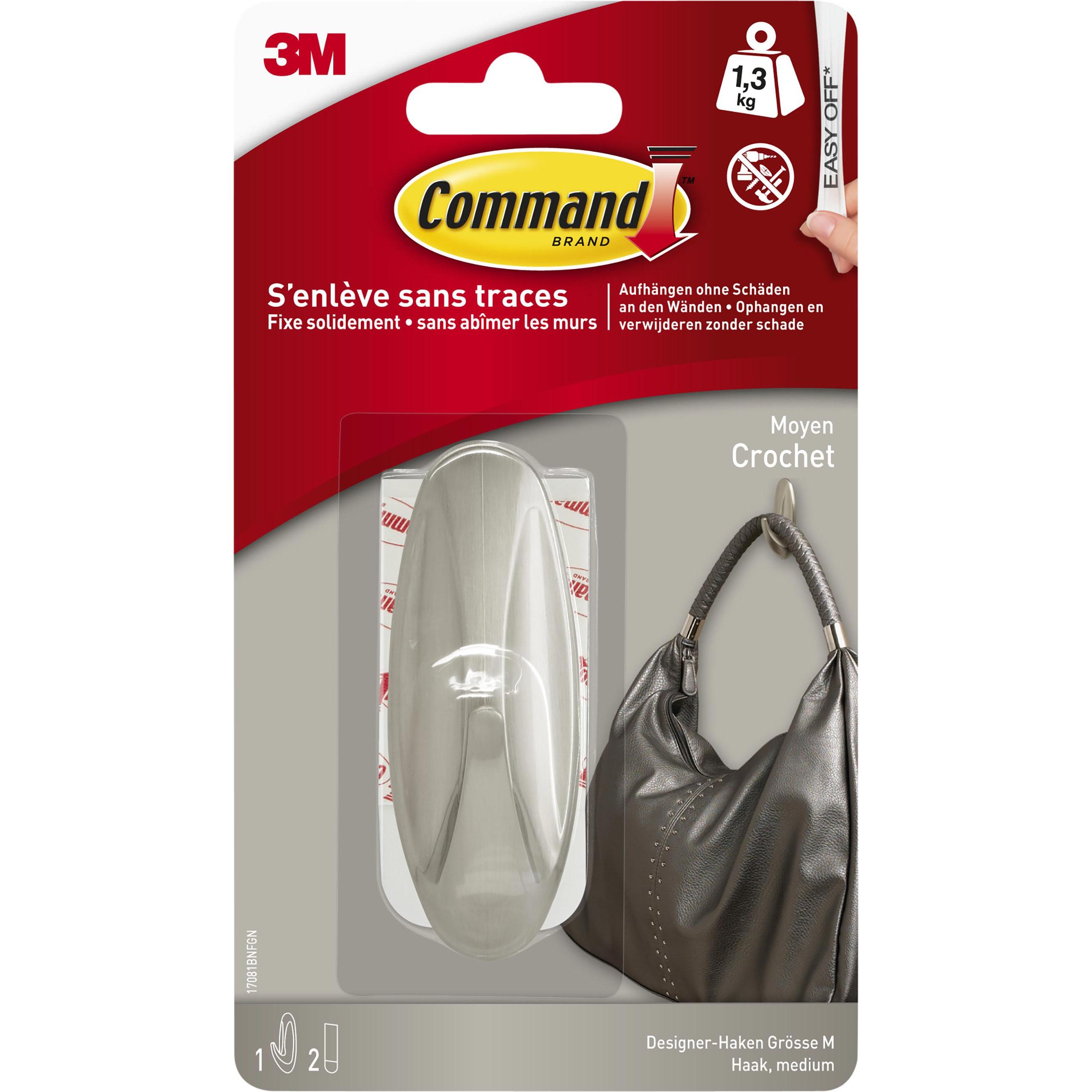 Command, Klebehaken + Klebenagel, Haken M