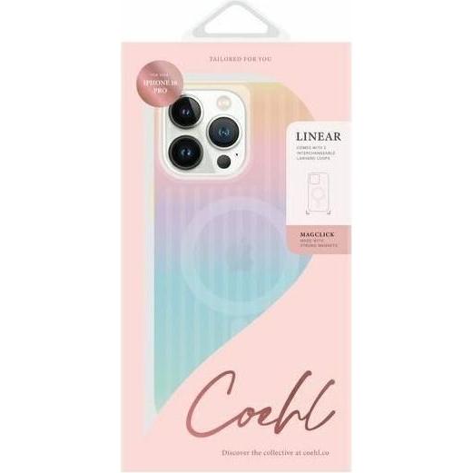 Thumbnail - Uniq etui Coehl Linear iPhone 16 Pro 6.3" Magnetic Charging opal/iridescent (Apple iPhone 16 Pro), Smartphone Hülle