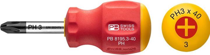 Produktbild PB Swiss Tools Schraubenzieher PB8195 3-40 (Phillipps-Kreuzschlitz (PH))
