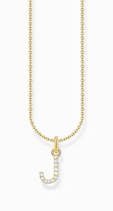 Image du produit Thomas Sabo Chaîne avec pendentif lettre J doré (Argent 925, 38 - 45 cm)