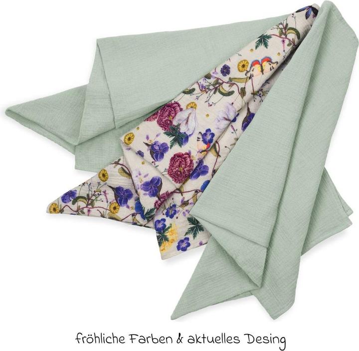 Image du produit Hauck Cuddle N Clean 3Set Sage/ Beige Floral (80 cm, 80 cm)