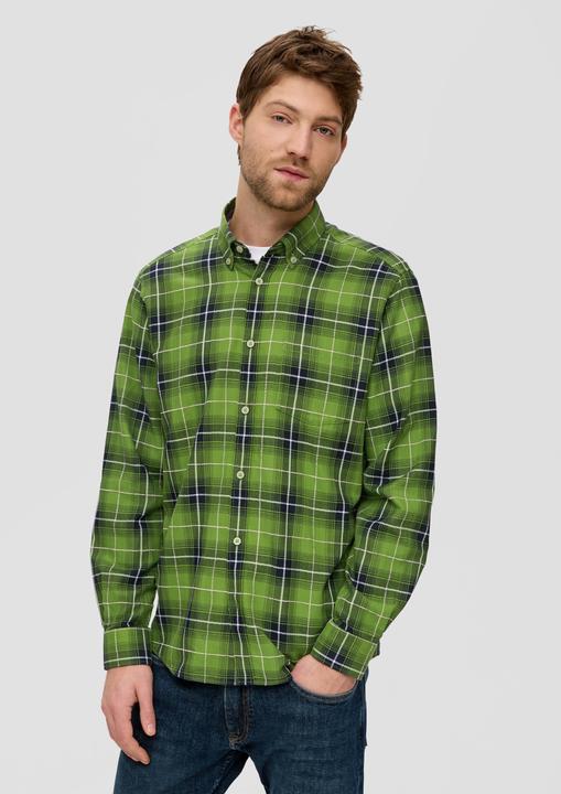 Produktbild s.Oliver Hemd Regular: Langarmhemd mit Button-down-Kragen (M)