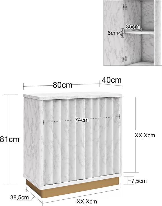 Image du produit CosmoLiving Rene (81 x 40 x 81 cm)