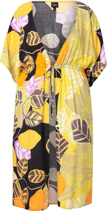 Produktbild Ulla Popken Kaftan, Zitronen, Oversized, V-Ausschnitt, Halbarm (58, 60, 62)