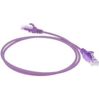 Thumbnail - ACT Purple 1.5 meter LSZH U/UTP CAT6 datacenter slimline patch cable snagless with RJ45 connectors (U/UTP, CAT6, 1.50 m)...