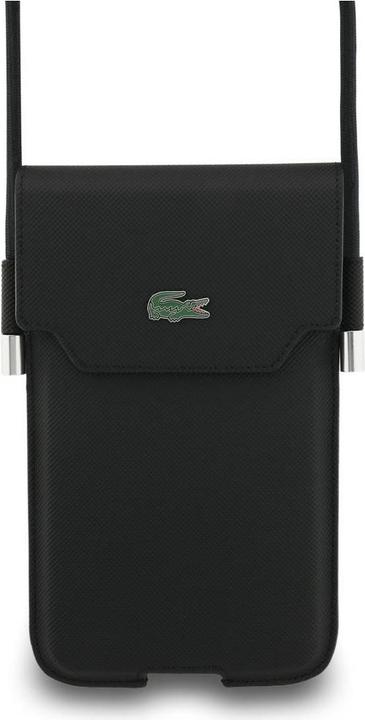 Produktbild Lacoste PVC Iconic Petit Pique Metal Logo Phone Pouch XL Black