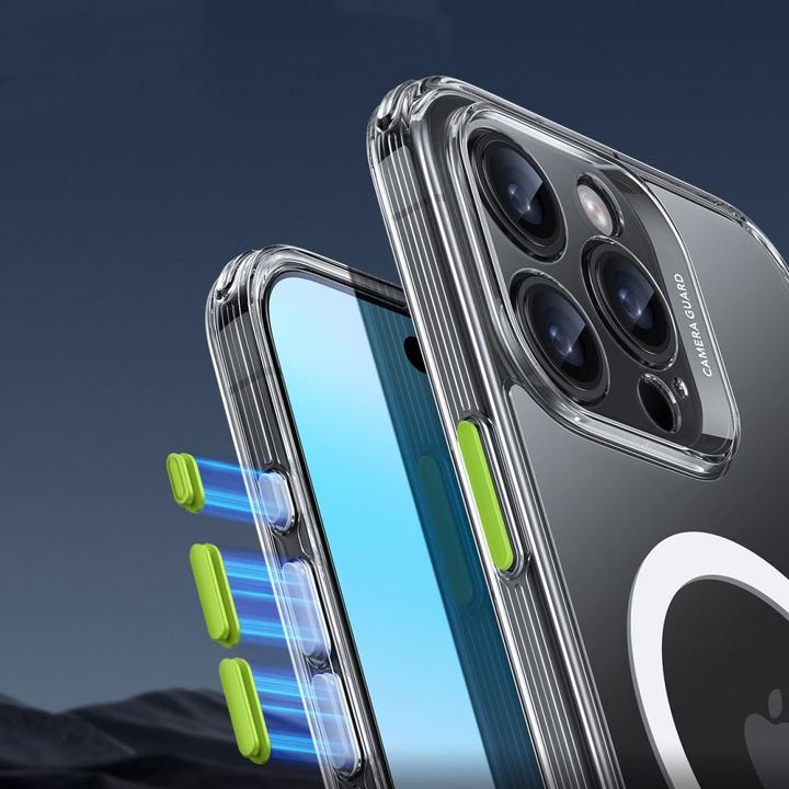 Produktbild ESR Etui Classic Pro Set Halolock MagSafe na iPhone 16 Pro - przezroczyste (Apple iPhone 16 Pro)