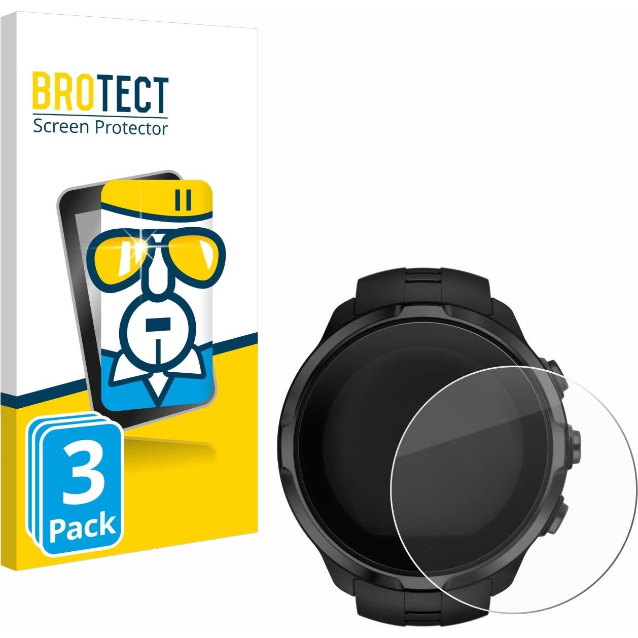 BROTECT Panzerglas Displayschutz 9H Schutzglas Glas Klar Transparent, Smartwatch Schutzfolie, Transparent