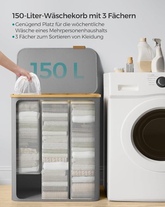 Image du produit Songmics Panier à linge Collecteur de linge (150 l)
