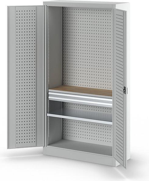 Actual product image kaiserkraft Tool cupboard with perforations (100 cm, 190 cm)
