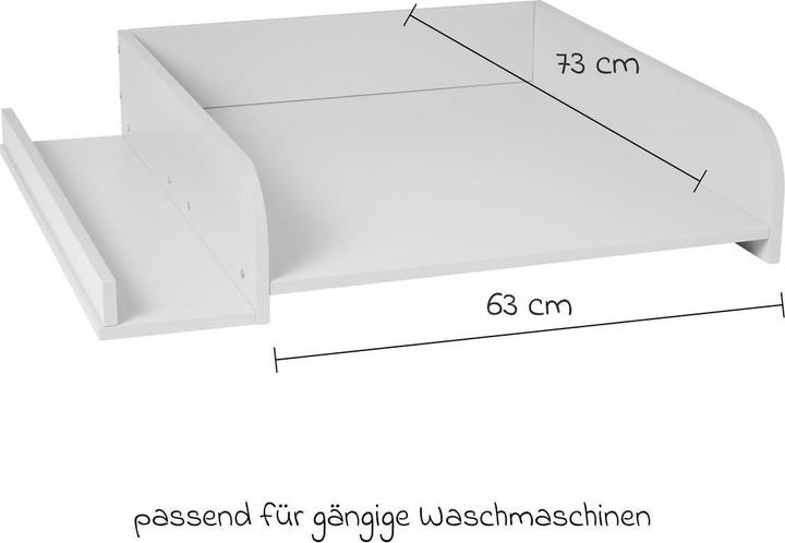 Actual product image Kindsgard Changing unit tikla plus for washing machines grey