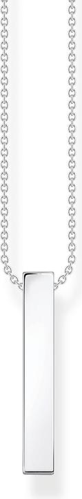 Immagine prodotto Thomas Sabo Catena pietre nere argento (Argento 925, Rosso, Dorato, 40 - 45 cm)