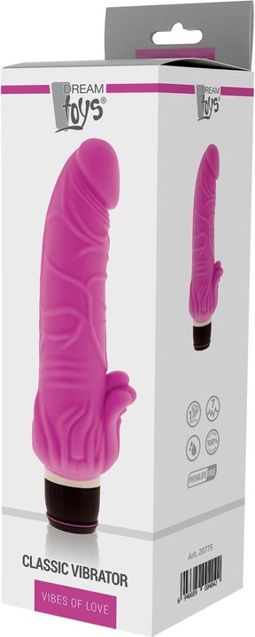 Image du produit Dream Toys Vibromasseur Silicone Classic env. 19cm rose
