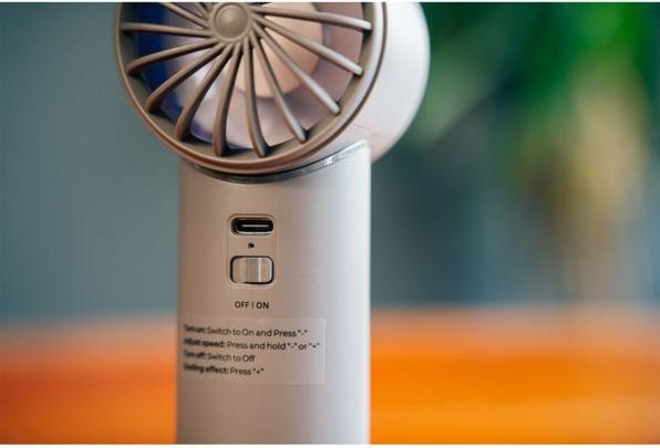 Actual product image Verbatim CoolnGo Handheld Fan White