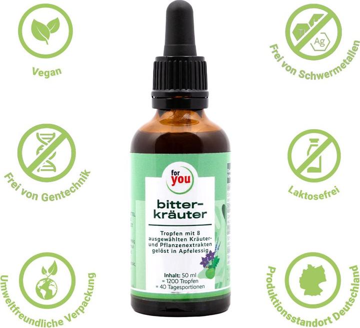 Produktbild For You bitterkräuter tropfen (1 Stk., Tropfen, 50 ml)