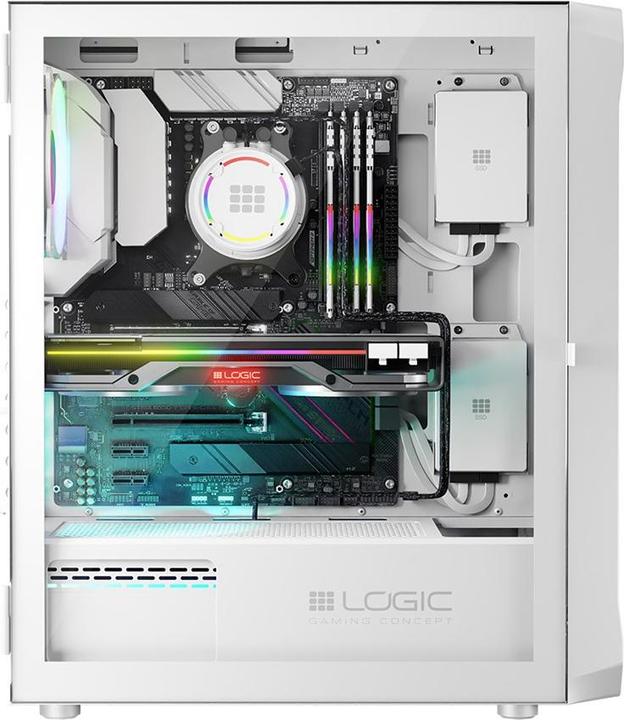 Actual product image Logic PORTOS ARGB MINIDI USB 3.0 Case White (ATX)
